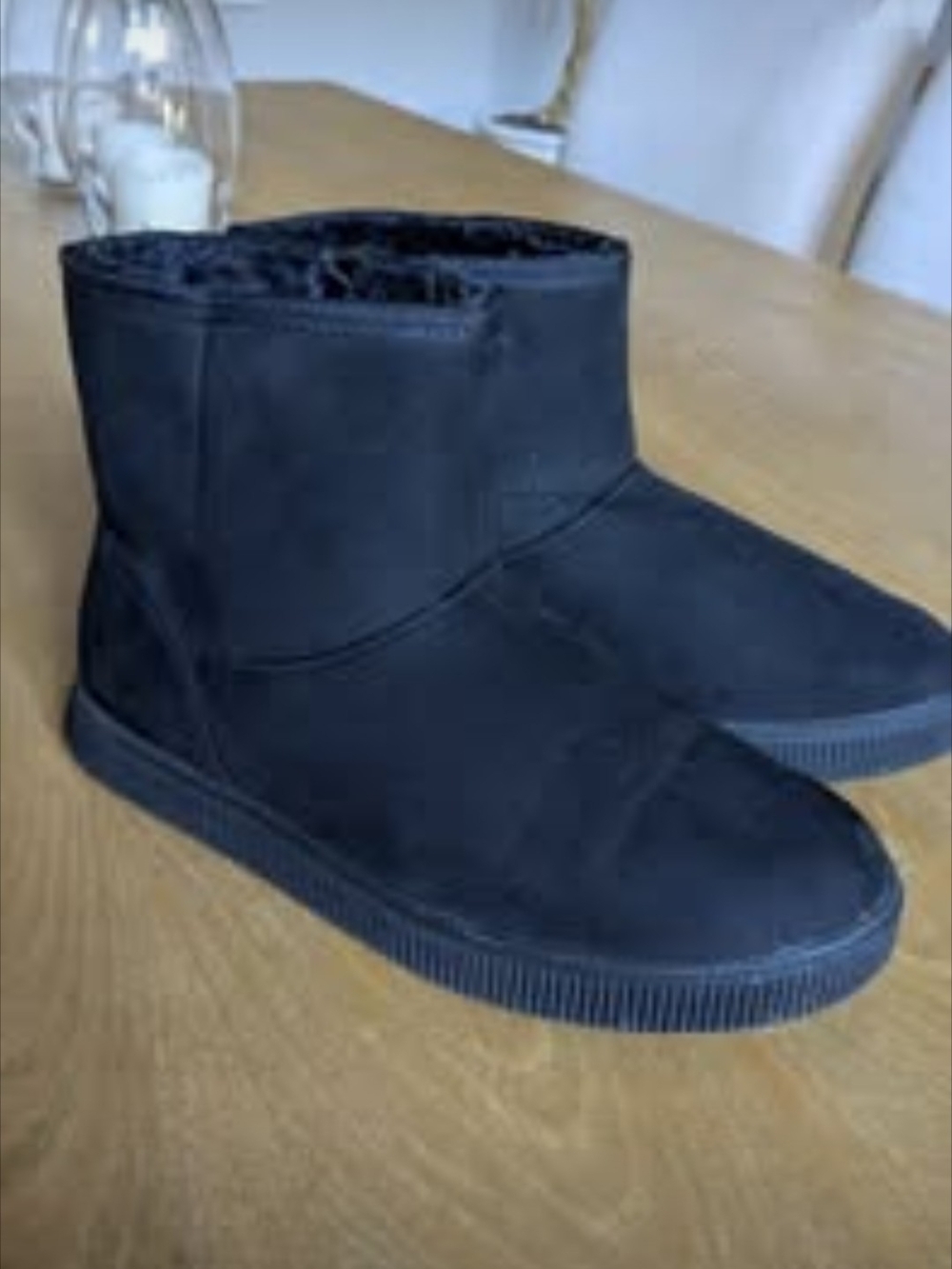 Black Kids Winter Ankle Boots